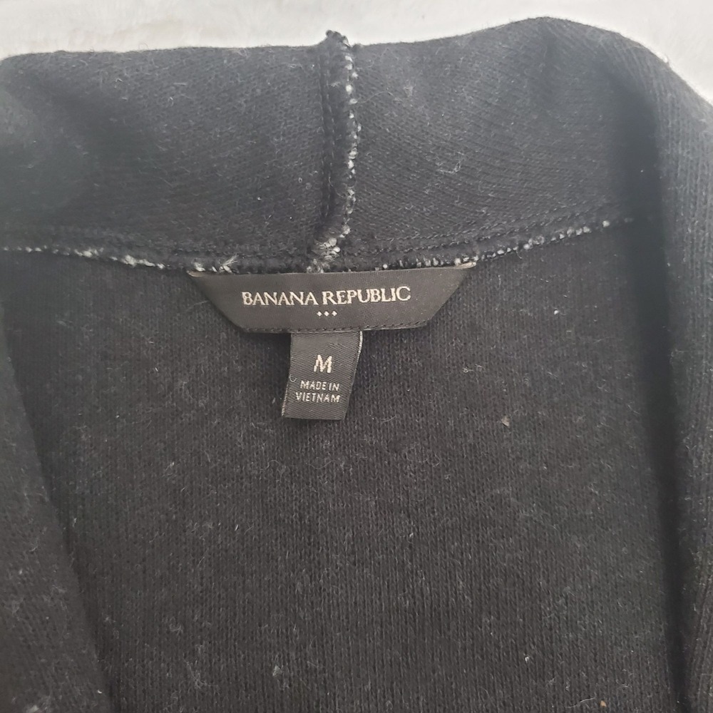 Banana Republic Women's Faux Tweed Open Front With Pockets Vest Gray Size Medium - Picture 6 of 10